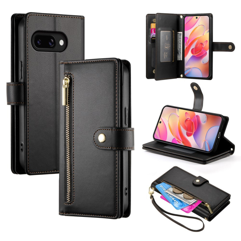 Samsung Galaxy A17 5G Wallet Case with Zipped Pocket and Straps