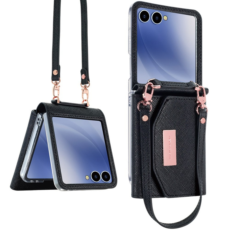 Samsung Galaxy Z Flip 7 Case Wallet and Strap