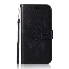 Case Samsung Galaxy J4 Plus Leather Effect Catchy Owl
