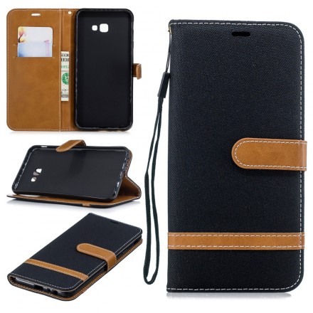 Samsung Galaxy J4 Plus Fabric and Leather Effect Case