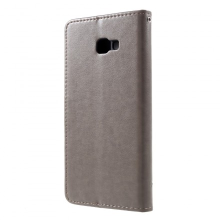 Samsung Galaxy J4 Plus Case Butterflies and Asian Flowers