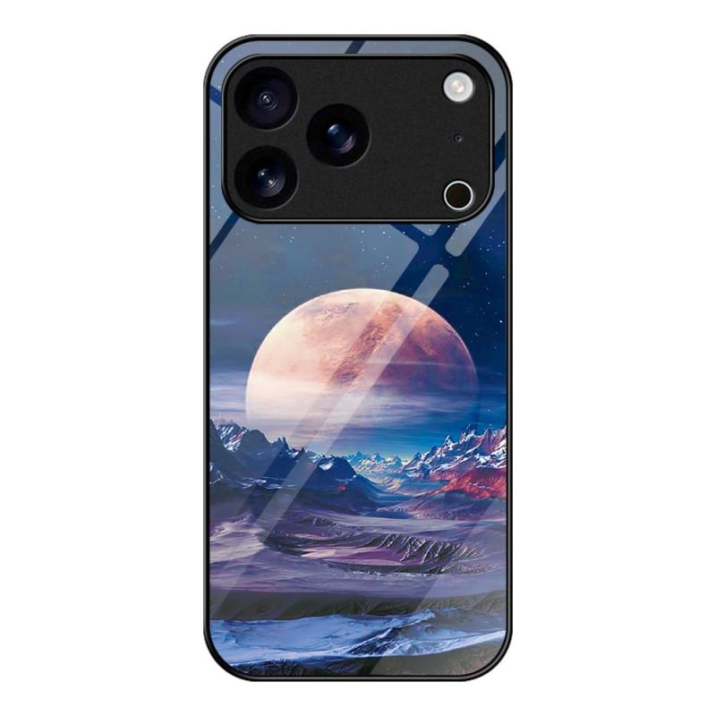 Case iPhone 17 Pro Max Tempered Glass White Planet