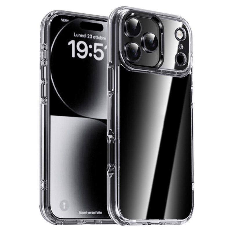 Case for iPhone 17 Pro Max Transparent Metal Lens Frame IPAKY