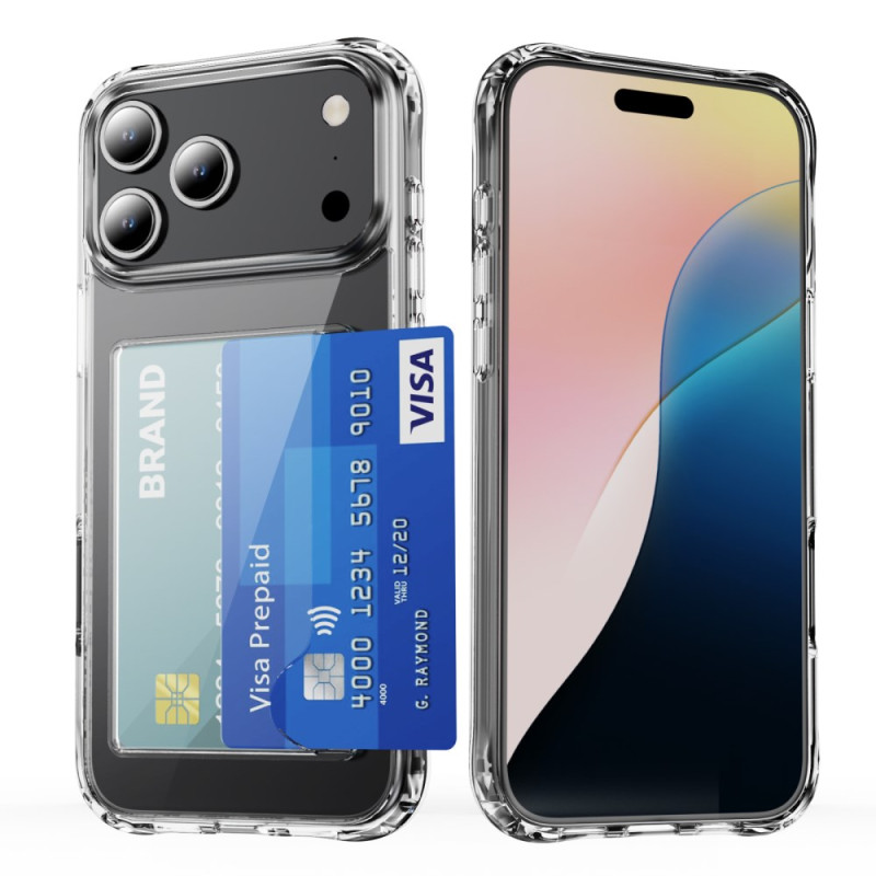 Protective case with card holder for iPhone 17 Pro Max