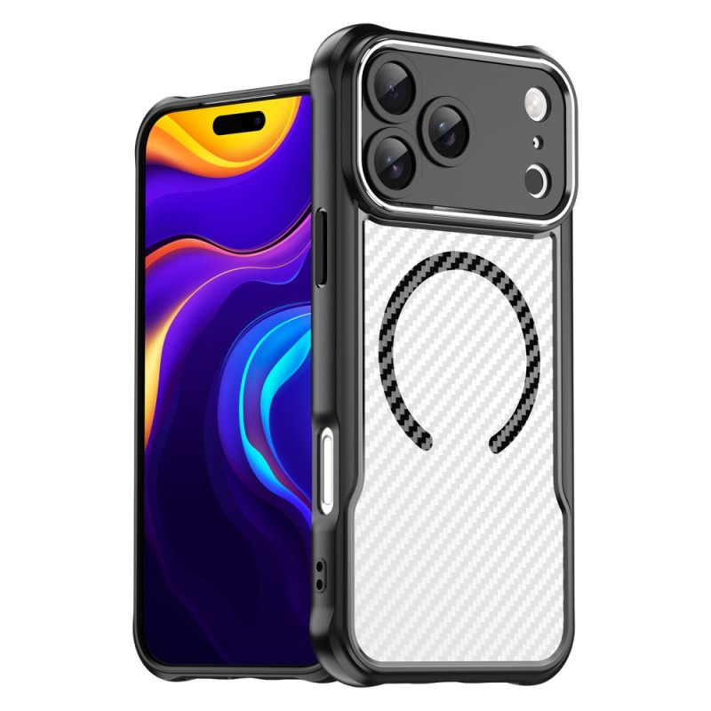 iPhone 17 Pro Max Compatible Case MagSafe Translucent Carbon Fibre