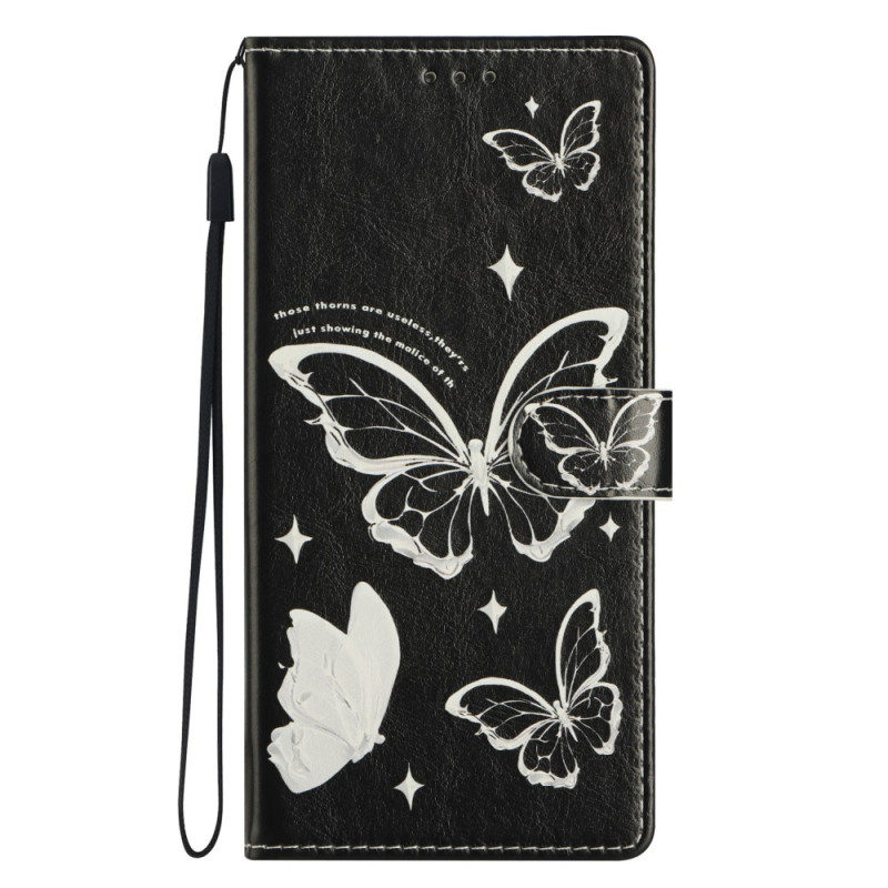 Xiaomi 15T Case Black and White Butterflies