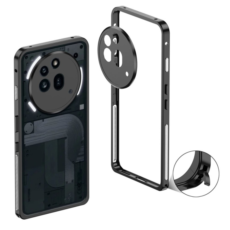 Nothing Phone Cover (3a) Pro Metal Frame and Lens Protector