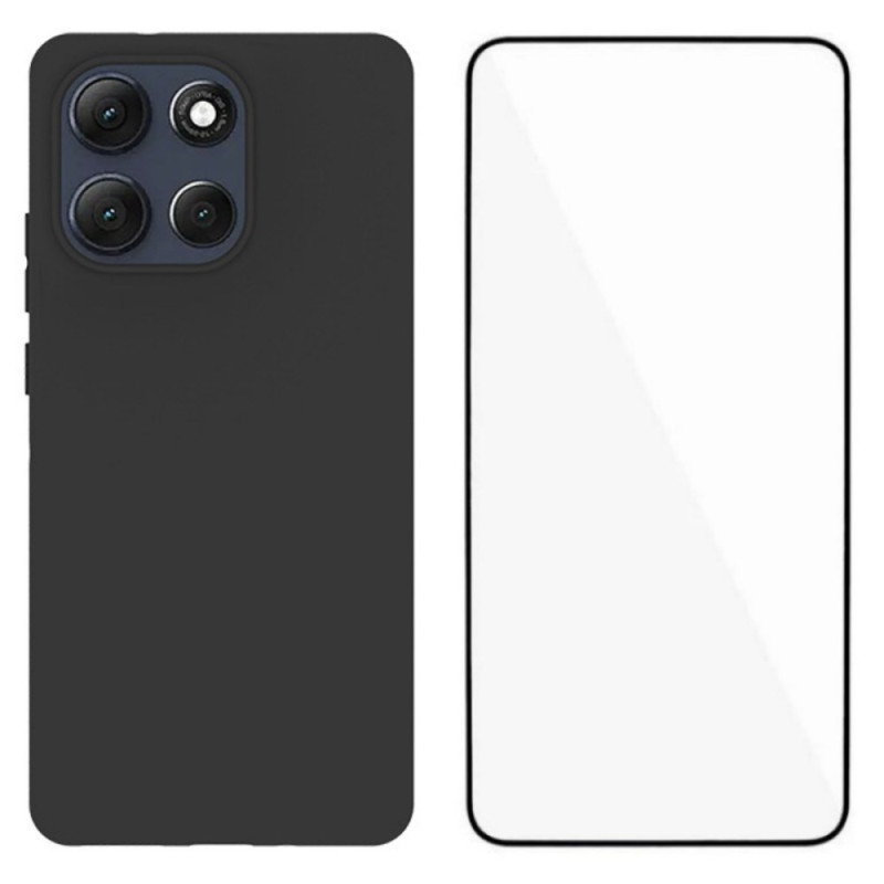 Moto G86 Power 5G Silicone Case with Screen Protector