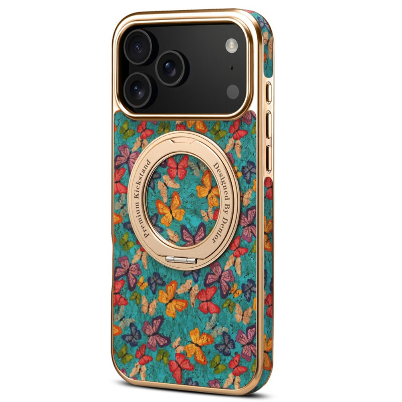 MagSafe Compatible iPhone 17 Pro Case with Floral Kickstand
