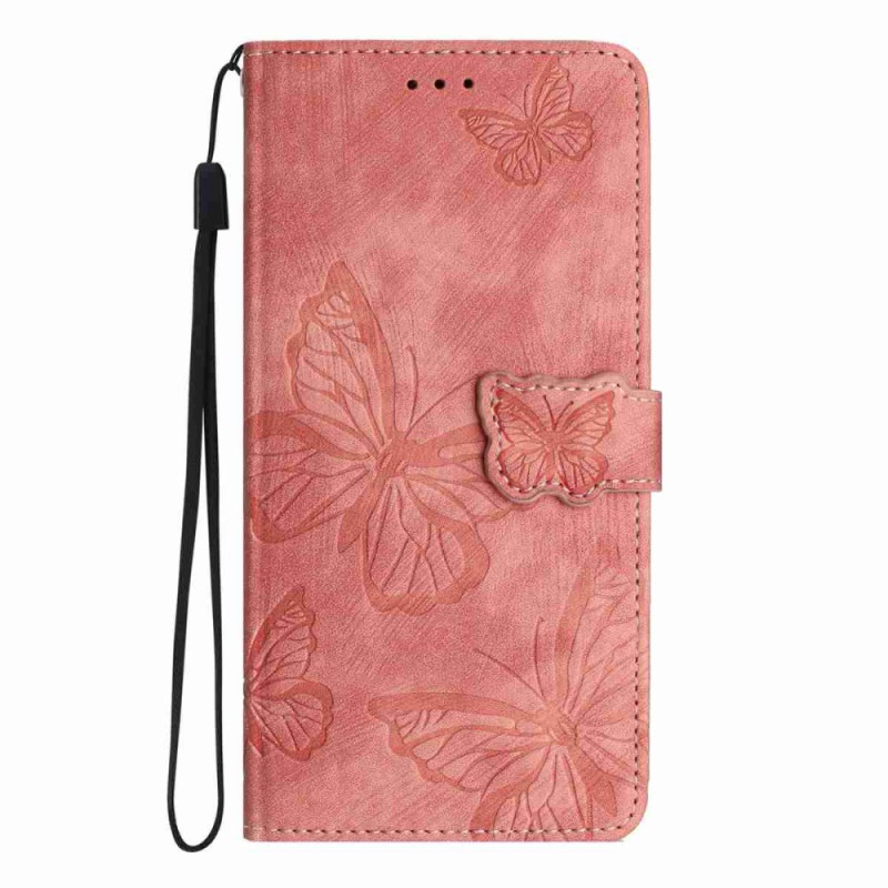 Case Xiaomi Redmi 15 4G Suede Effect Butterflies