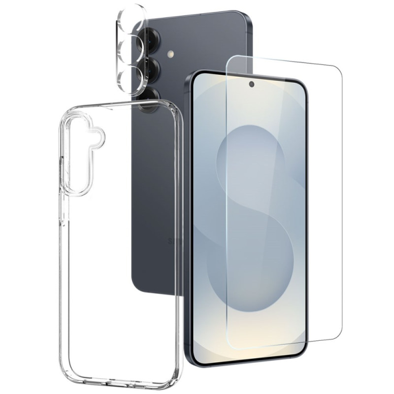Samsung Galaxy S25 FE Clear Case with Screen and Camera Protector