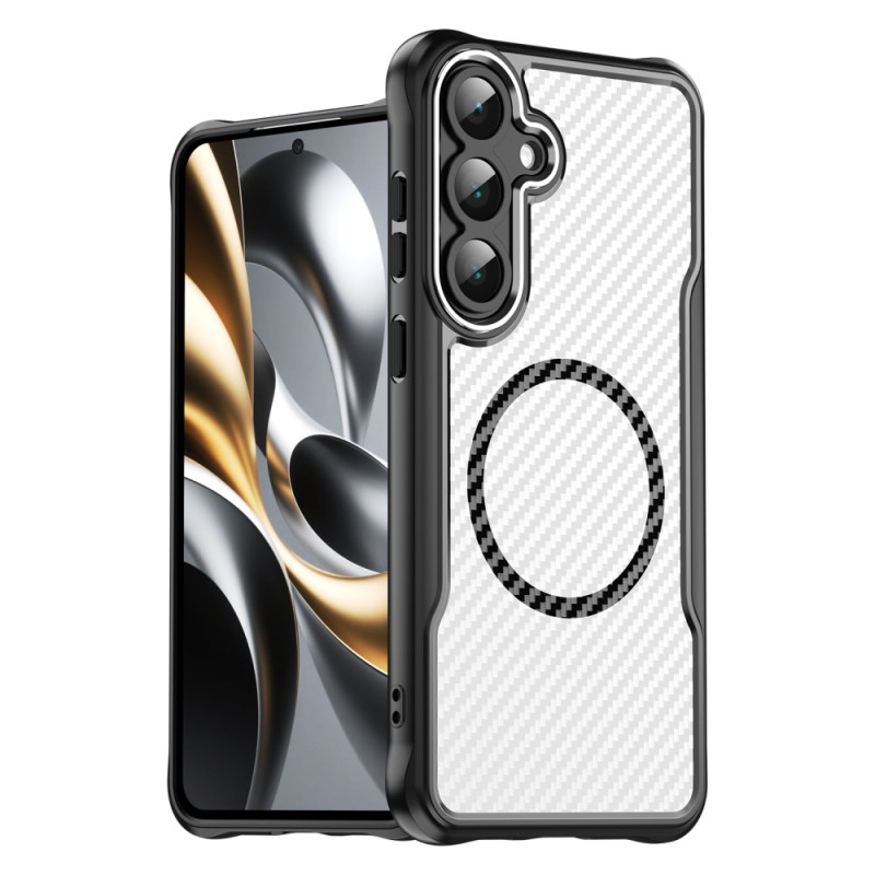Samsung Galaxy S25 FE Case MagSafe Compatible Carbon Fibre Texture