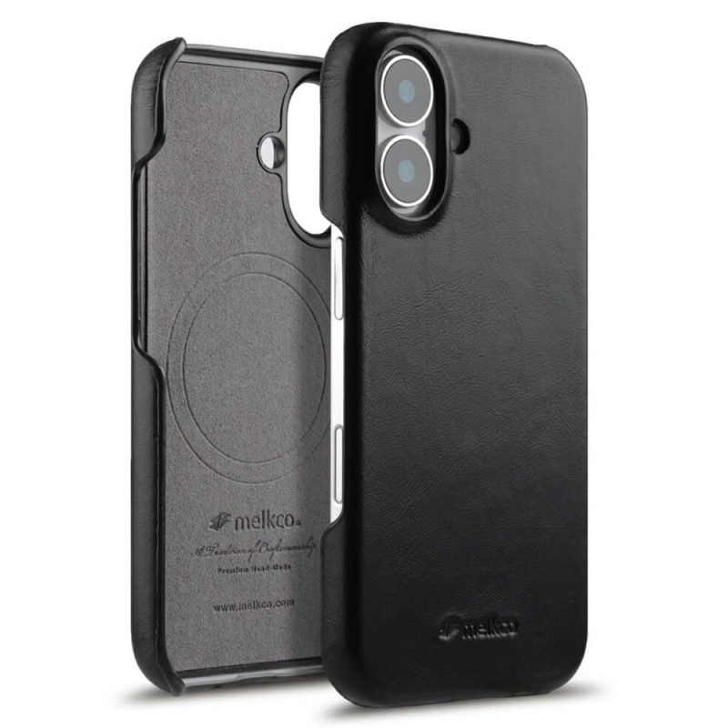 Coque iPhone 17 Compatible MagSafe Cuir Ciré