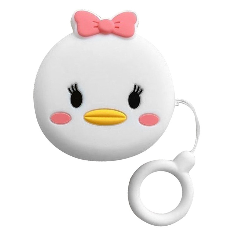 Samsung Galaxy Buds FE Duck Case with Pink Bow
