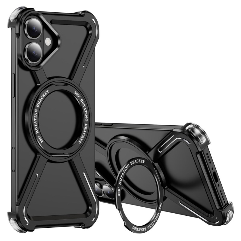 Bumper Case for iPhone 16 Rotating Support and MagSafe Compatibility