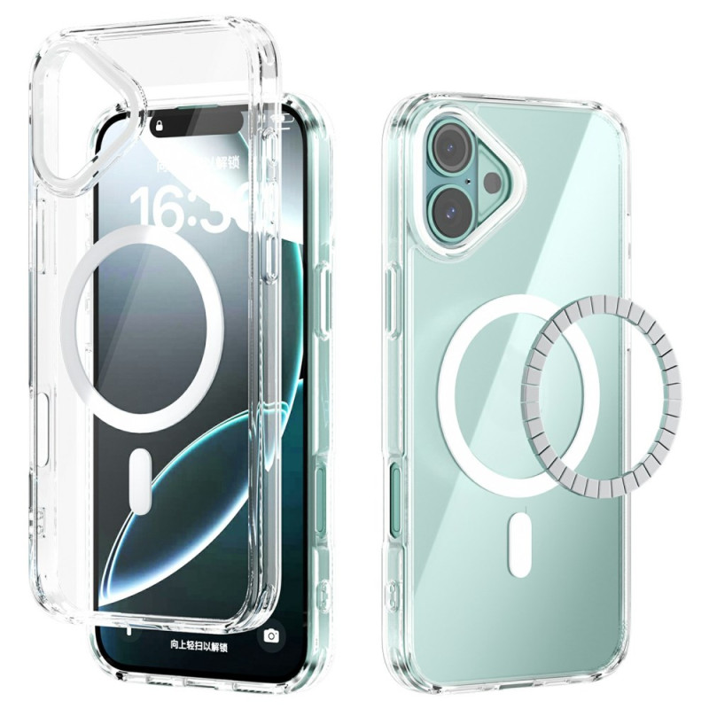 iPhone 16 Plus Case MagSafe Transparent Coloured Edges