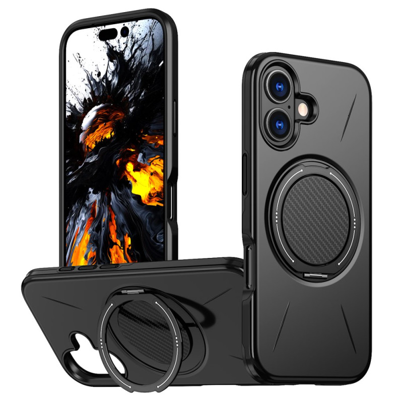 iPhone 16 Plus MagSafe Case with Metal Effect Rotating Support