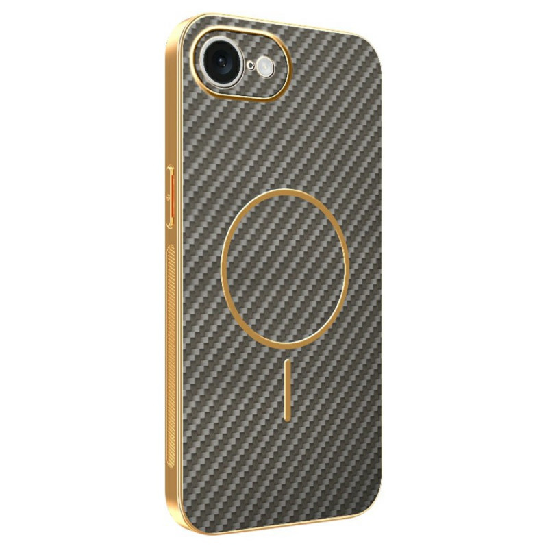 iPhone 16E Case MagSafe Textured Carbon Fibre