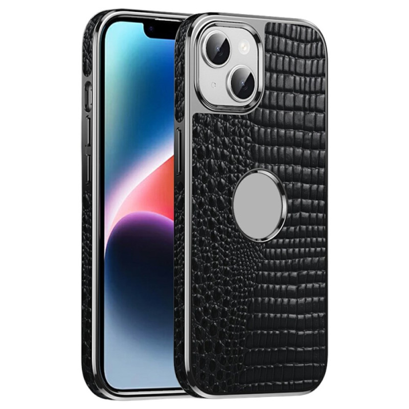 iPhone 15 MagSafe Leather Case Crocodile Texture