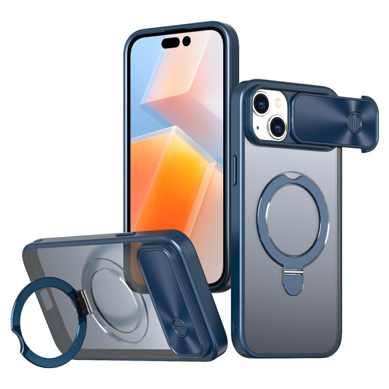 iPhone 15 MagSafe Case with Sliding Lens Protector and Stand