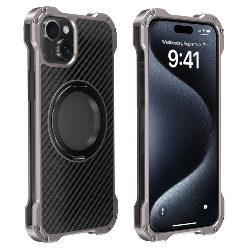 Case iPhone 15 Rotating Support R-JUST