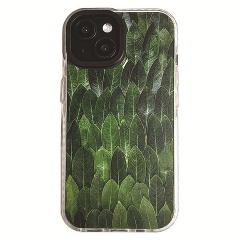Case iPhone 15 Green Leaves
