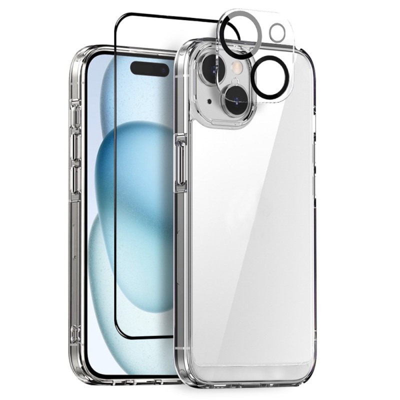 iPhone 15 3-in-1 Protection Kit (shells, screen protector and lens protector)