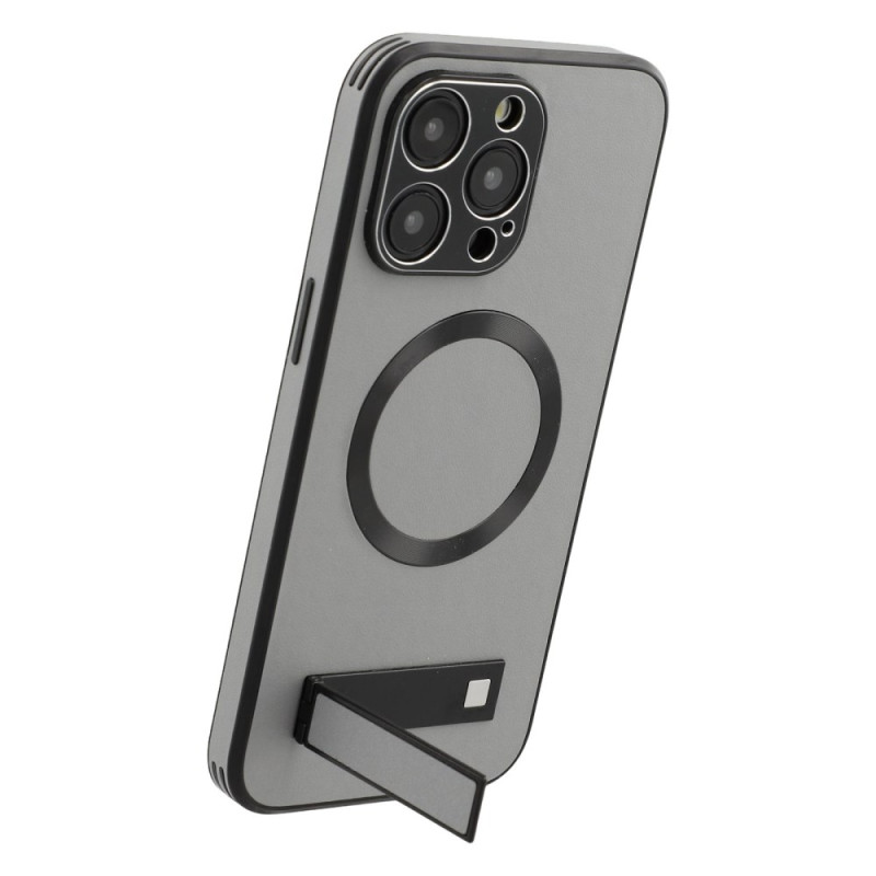 Phone 15 Pro Case MagSafe Style Leather Integrated Stand