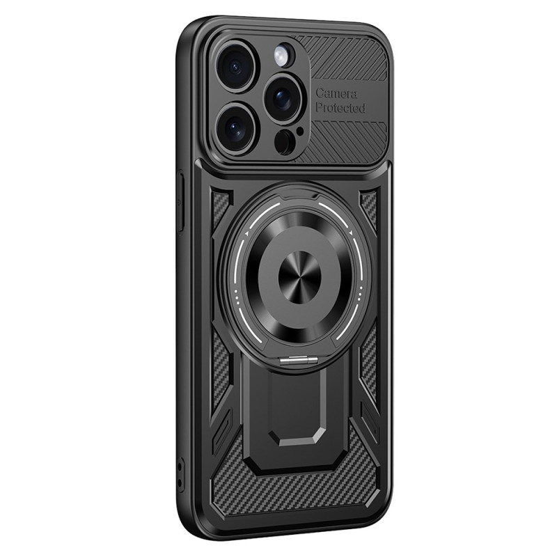iPhone 15 Pro MagSafe Case with Rotating Support Metallic Style