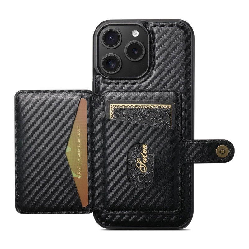 iPhone 15 Pro Max MagSafe Case with Carbon Fibre Card Holder