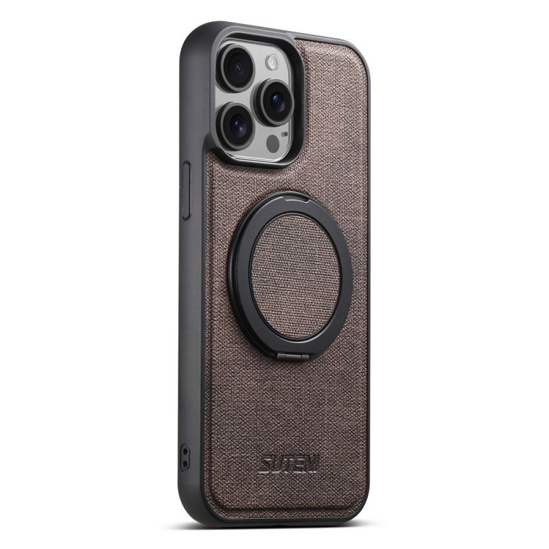 iPhone 15 Pro Max MagSafe Style Leather Case with 360° Rotating Support