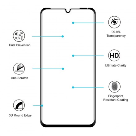 Tempered glass protection for Huawei P30 HAT PRINCE