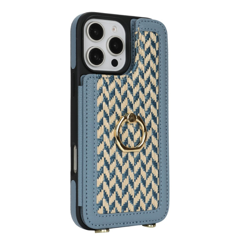 Case iPhone 15 Pro Max Integrated Card Holder and Shoulder Strap