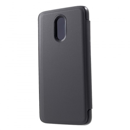 View Cover OnePlus 6T Mirror And Leather Effect