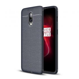 OnePlus 6T Leather Effect Case Lychee Double line