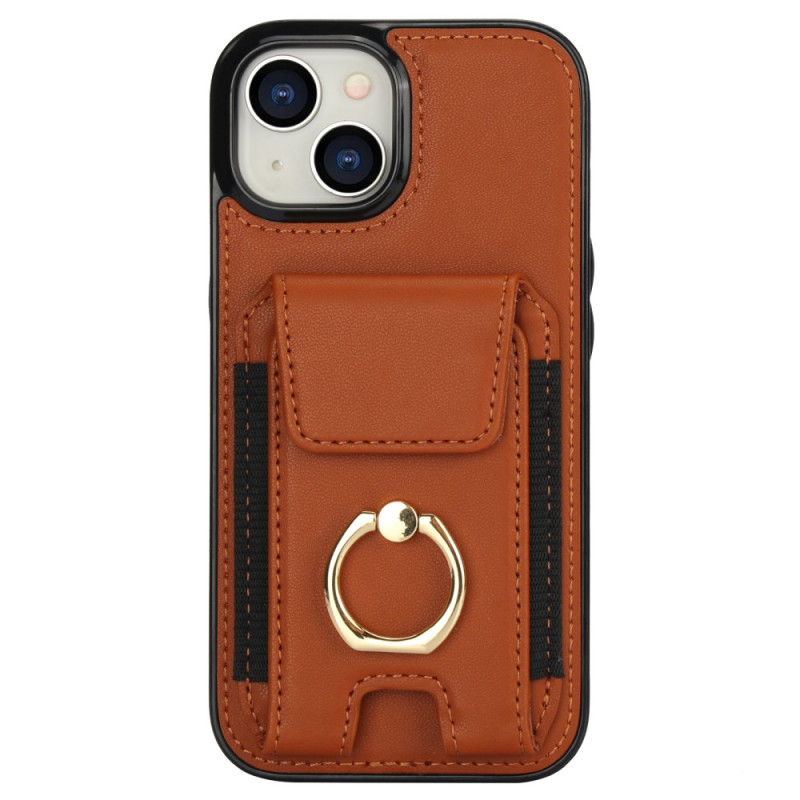 Case iPhone 14 Leather-effect Card Holder and Stand