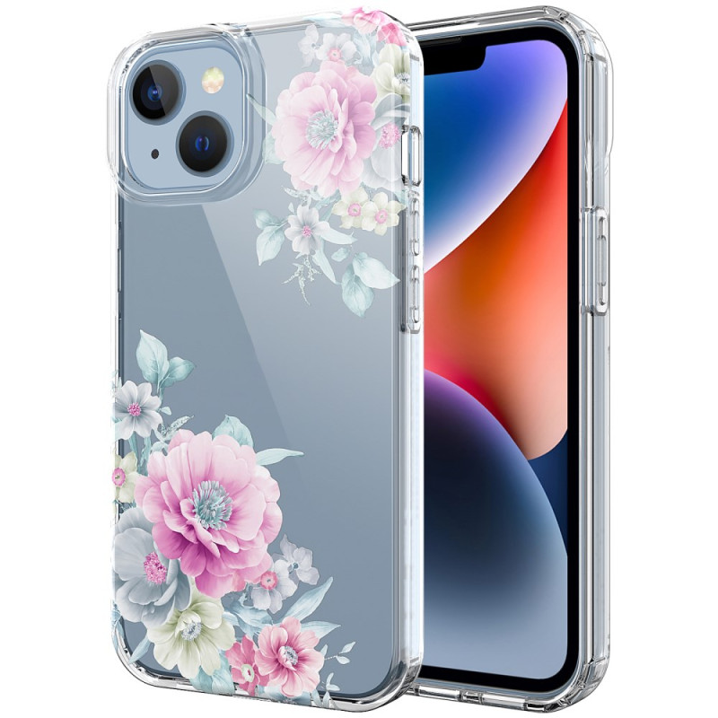 Transparent Floral iPhone 14 Case