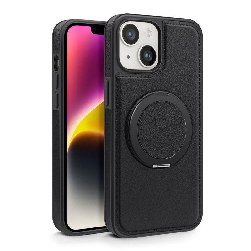 iPhone 14 Plus MagSafe Case with Leather-effect RING Support