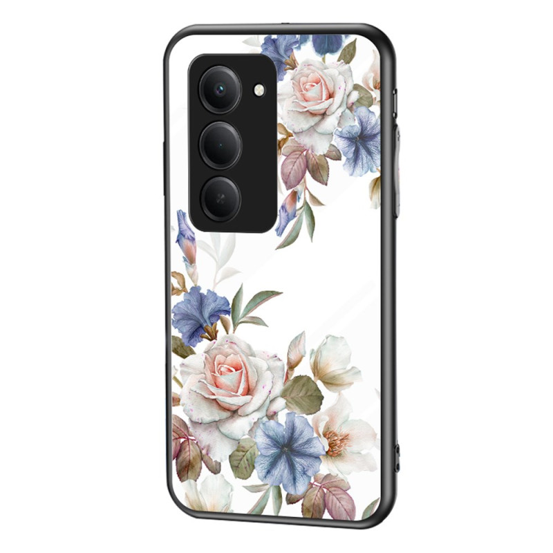 Xiaomi Redmi 15 4G Tempered Glass Case Floral