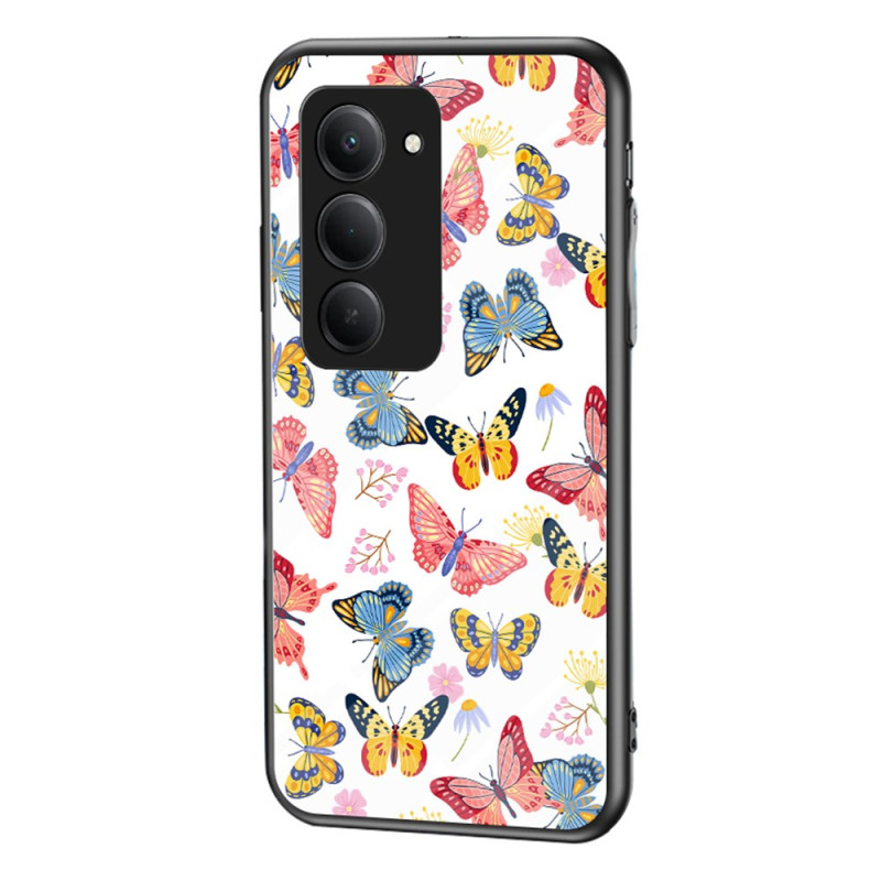 Xiaomi Redmi 15 4G Tempered Glass Case Butterflies