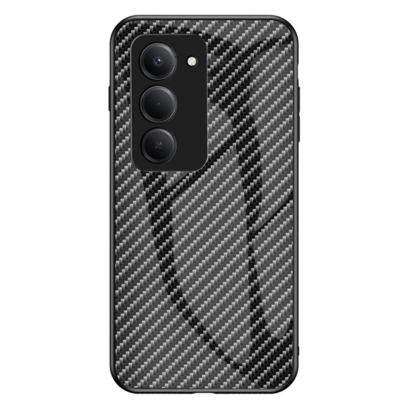 Xiaomi Redmi 15 4G Tempered Glass Carbon Fibre Case