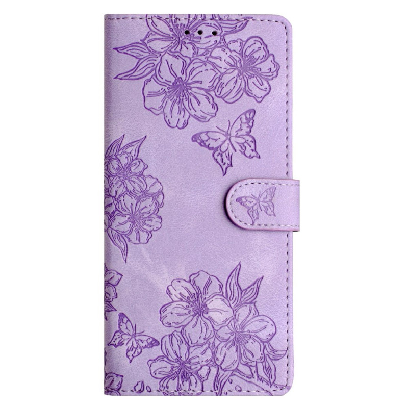 House Xiaomi Redmi 15 4G Suede Effect Flowers and Butterflies