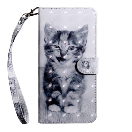Sony Xperia 10 Cat Black and White Case