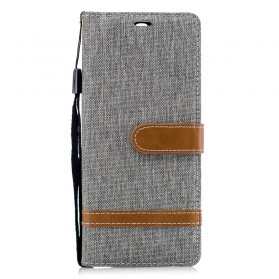 Cover Sony Xperia 10 Tissu Et Effet Cuir
