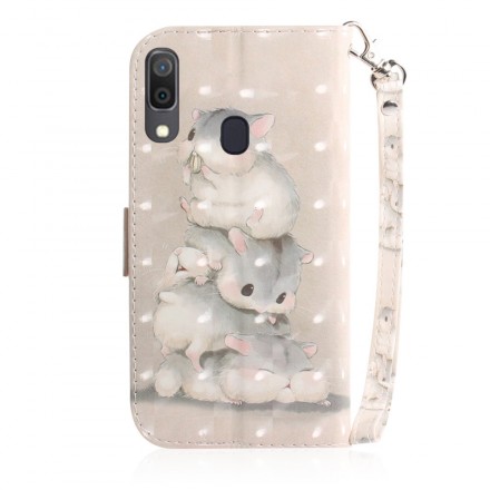 Case Samsung Galaxy A30 Hamsters with Strap