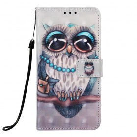 Case Samsung Galaxy A30 Miss Owl with Lanyard