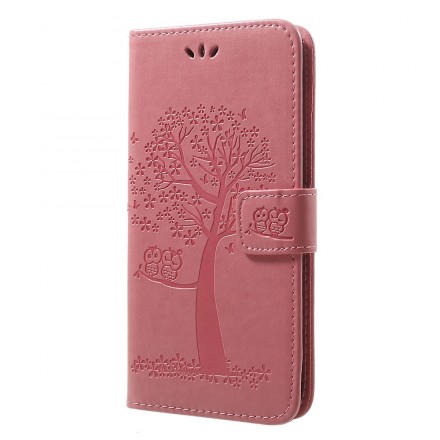Case Samsung Galaxy A30 Tree and Owls with Strap