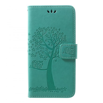 Case Samsung Galaxy A30 Tree and Owls with Strap