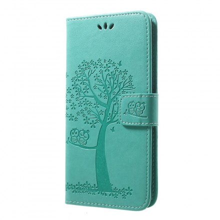 Case Samsung Galaxy A30 Tree and Owls with Strap