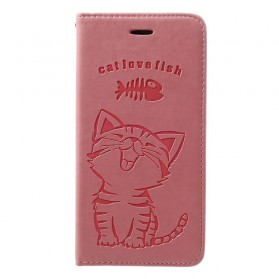 Cover Samsung Galaxy A30 Chaton Cat Love Fish